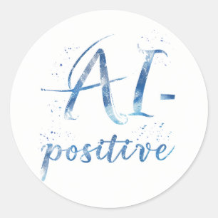 Adesivo Arte AI-Positive Text