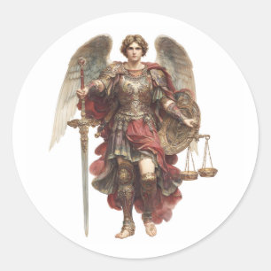 Adesivo Arte Angelical Católica de São Miguel Arcanjo