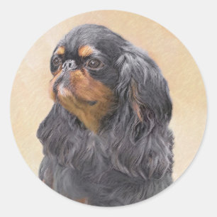 Adesivo Arte Animal Original Pintura Inglesa Toy Spaniel