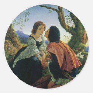 Adesivo Arte Antiga, Amantes ao Crepúsculo, Sir Joseph Noe