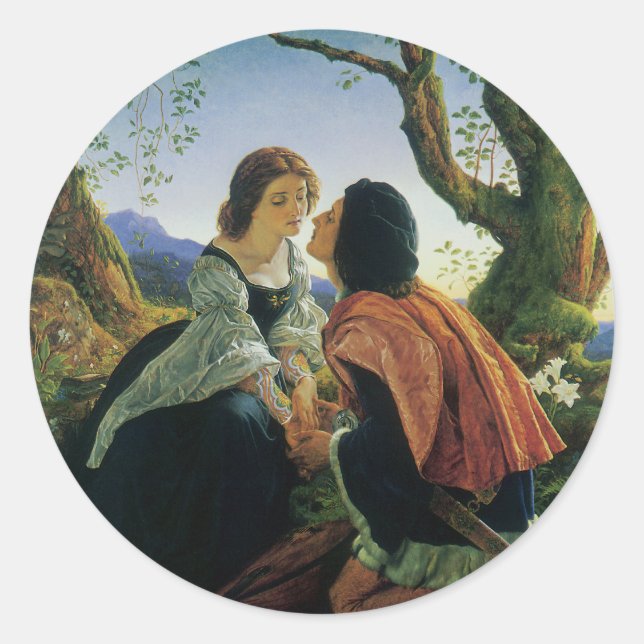 Adesivo Arte Antiga, Amantes ao Crepúsculo, Sir Joseph Noe (Frente)