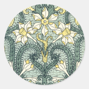 Adesivo Arte Antiga Narciso Flores Novo