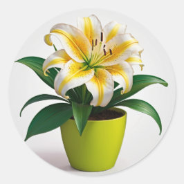 Adesivo Arte Botânica Floral Vibrante, Flores Zininas