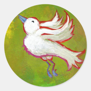 Adesivo Arte branca inspirada esperançosa bonita do