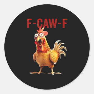 Adesivo Arte Clássica Vintage F-Caw-F Frango
