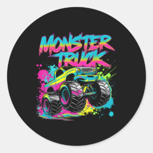 Adesivo Arte Colorida de Grafite de Caminhão Monstro 