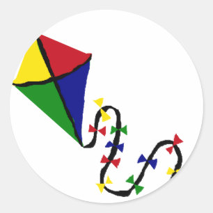 Adesivo Arte colorida do vôo do papagaio