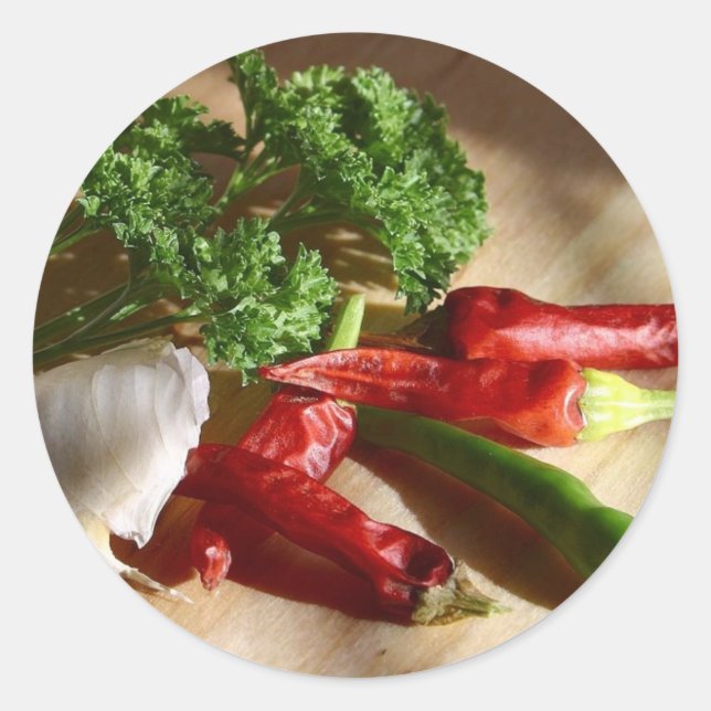 Adesivo Arte culinária picante (Frente)