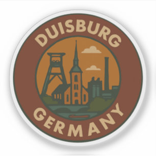 Adesivo Arte da Cidade de Duisburg Alemanha