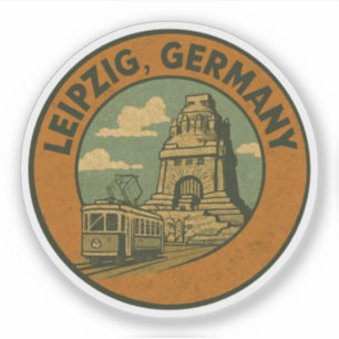 Adesivo Arte da Cidade Leipzig Alemanha