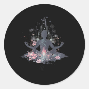 Adesivo Arte da Jornada de Mantras de Meditação Zen e Yoga
