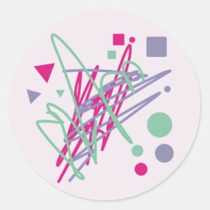 Adesivo arte da mistura do respingo do vintage dos anos 80