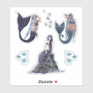 Adesivo Arte da sereia escura por Renee Lavoie