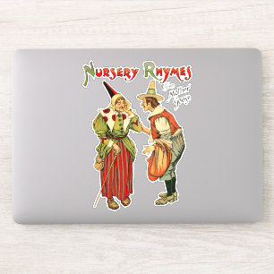 Adesivo Arte das rimas de berçário do ancião do ganso d