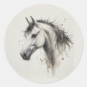Adesivo Arte de Animal de Cavalo Andaluz Lindo Amor