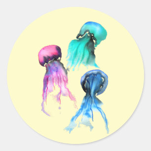 Adesivo Arte de aquarela doce trio