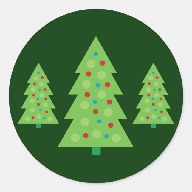 Adesivo Arte de Árvore de Natal Moderna (Frente)