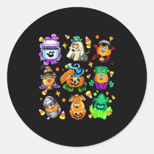 Adesivo Arte de Balde de Lanche Divertido de Halloween par