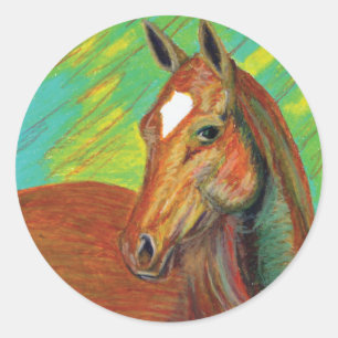 Adesivo Arte de Cabeça de Chestnut