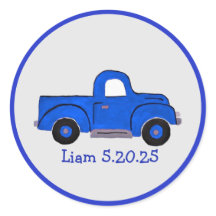 Arte De Caminhão Azul Com Pintura Manual, Pode Ser