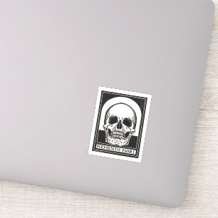 Adesivo Arte de Caveira Memento Mori