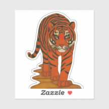 Arte de Cloisonne Tigre no Caminho da Selva