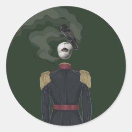 Adesivo arte de colagem de arte escura com fundo