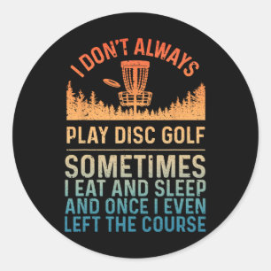 Adesivo Arte de Disc Golf para Homens Mulheres Jogador de