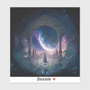 Adesivo Arte de Fantasia Surreal do Exterior
