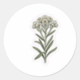 Adesivo Arte de Flor de Edelweiss Elegante - Flor de Monta