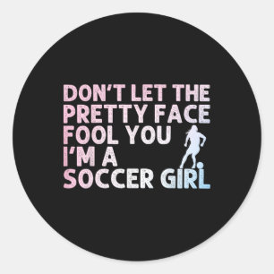 Adesivo Arte de Futebol Engraçada Para Meninas Mulheres Am
