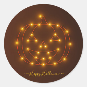Adesivo Arte de Iluminação de Bompkin Halloween