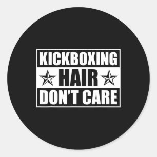 Adesivo Arte de Kickboxing Engraçada para Homens Mulheres