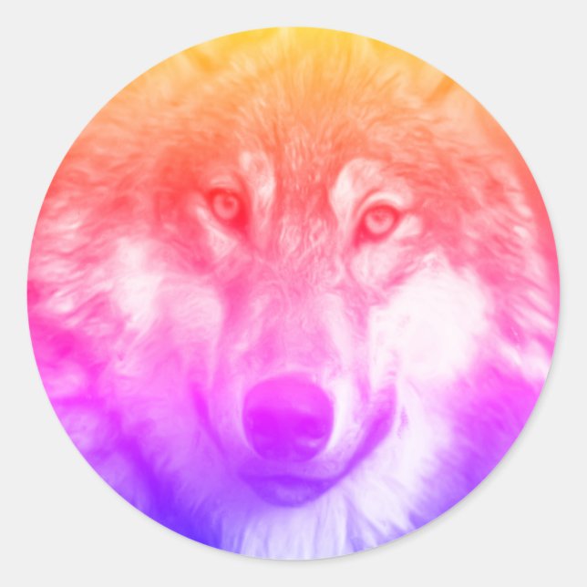 Adesivo Arte de lobo (Frente)