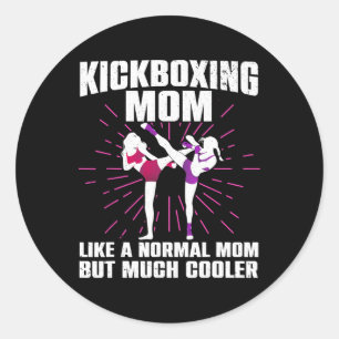 Adesivo Arte de Mãe Kickboxing Para Mãe Mulheres Kickboxer