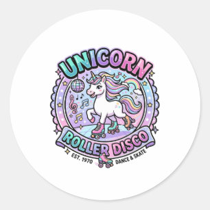 Adesivo Arte de Marketplace Pronta para POD Unicorn Roller