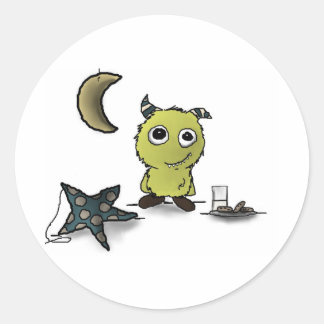 Adesivo Arte de Monstro de Segurança de Cookies