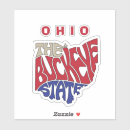 Adesivo Arte de Palavra do Apelido de Ohio para Carro