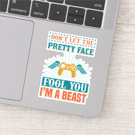 Adesivo Arte de palavras de uma garota engraçada