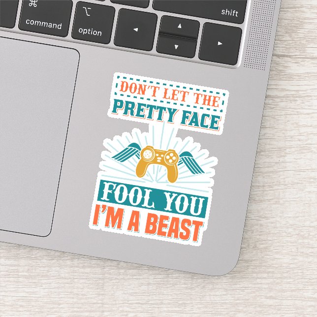 Adesivo Arte de palavras de uma garota engraçada (Detalhe)