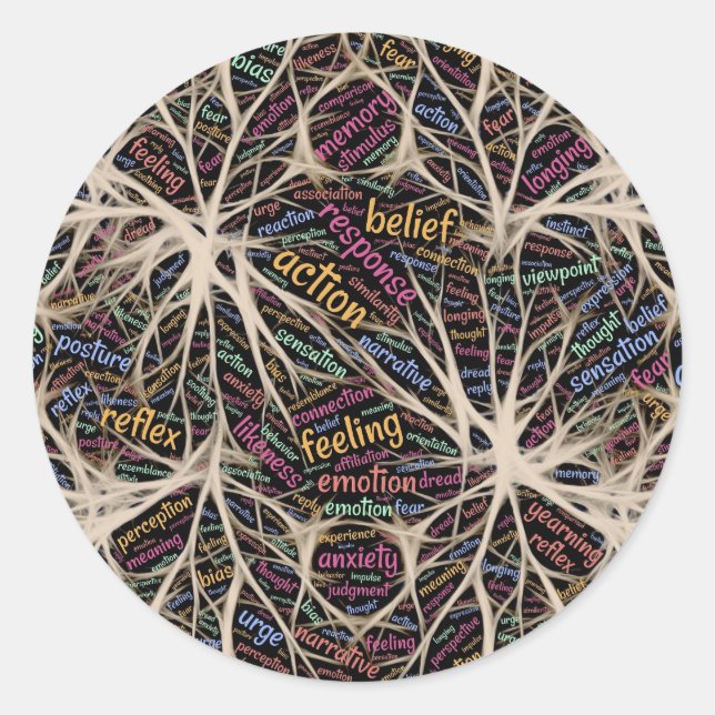 Adesivo Arte de Palavras Inspiradora de Experiência Humana (Frente)