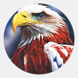 Adesivo arte de parede de águia cristal