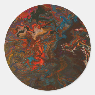 Adesivo Arte de Pintura de Fluxo Mineral Vibrante