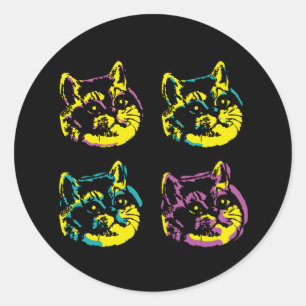 Adesivo Arte de Pop de Janela do Gato Lover