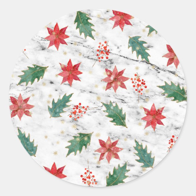 Adesivo Arte de pregas de Natal Branco (Frente)