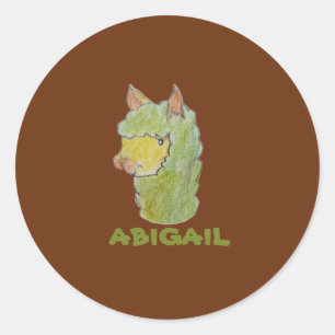 Adesivo Arte de rosto de alpaca fofa