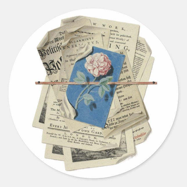 Adesivo Arte de Scrapbooking de Avisos e Impressões postad (Frente)