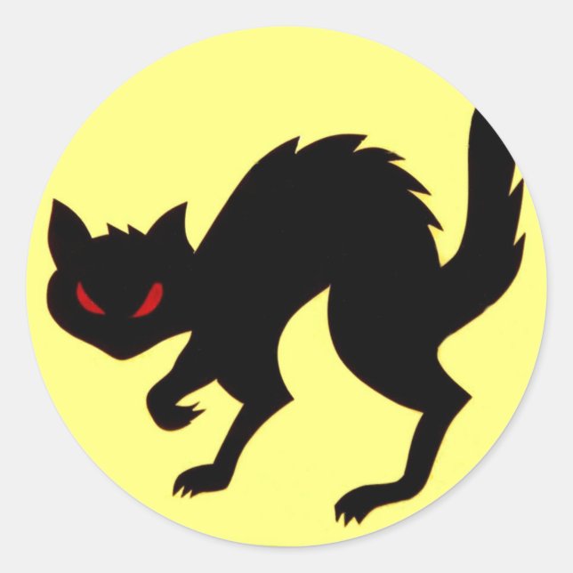 Adesivo Arte de Sticker Black Cat da Segunda Guerra Mundia (Frente)