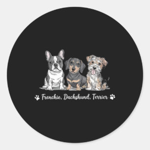 Adesivo Arte de Triagem de Cachorros Adorável