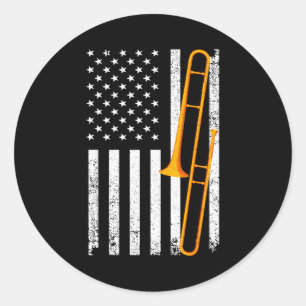 Adesivo Arte de Trombone Engraçado para Homens Mulheres Ja